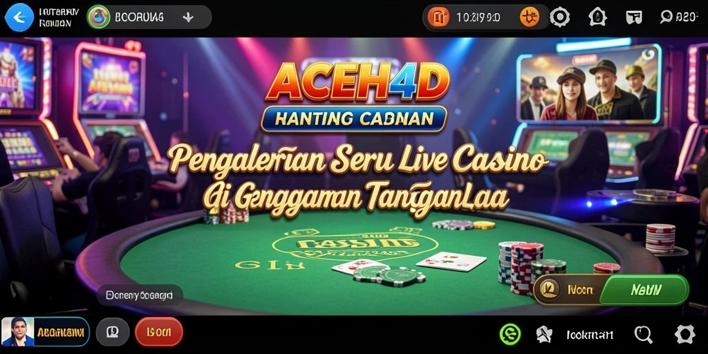 Tampilan menarik dari gameplay Live Casino di ACEH4D.