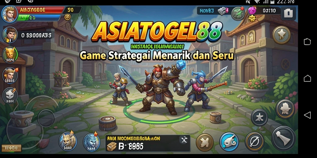 Screenshot gameplay ASIATOGEL88 menampilkan aksi strategi yang intens.