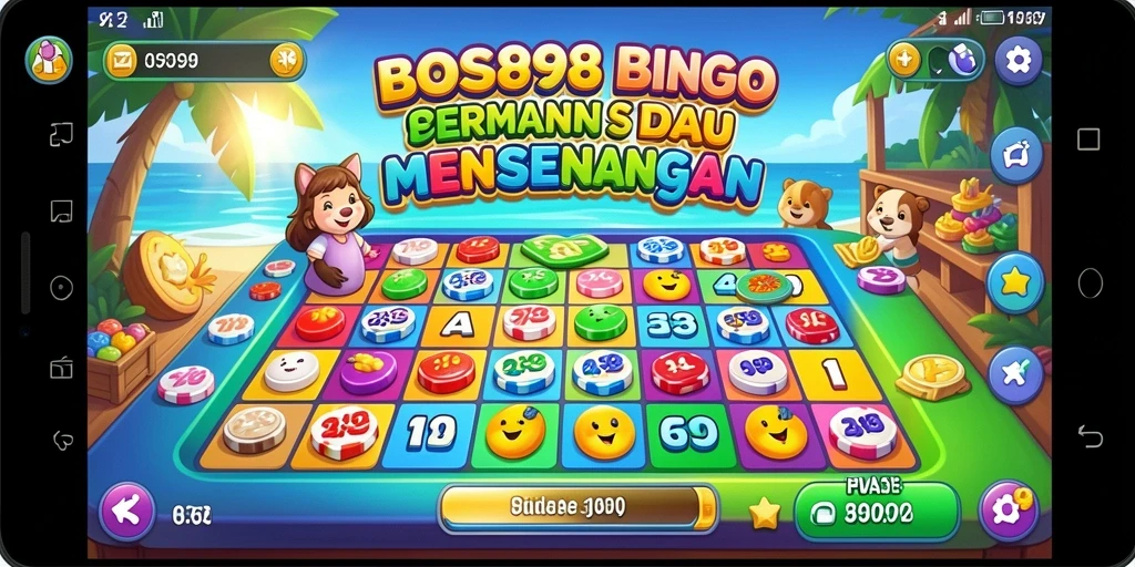 Tampilan gameplay menarik dari BOS898 saat bermain Bingo.