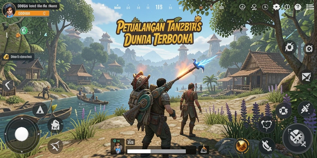 Tampilan gameplay ODDIGO dalam dunia terbuka yang menakjubkan.