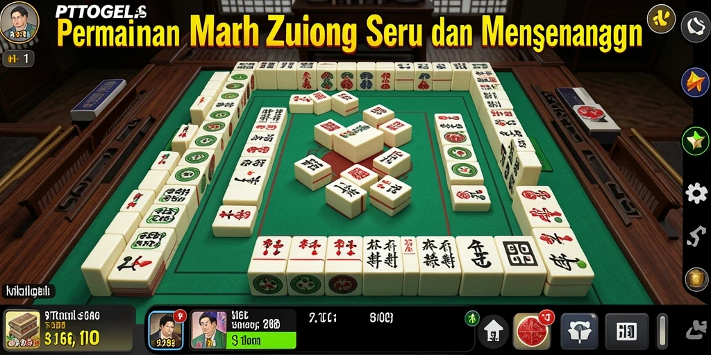 Screenshot PTTOGEL menampilkan gameplay Mahjong yang menarik dan interaktif.