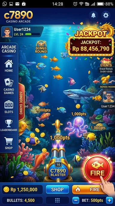 Tampilan antarmuka c7890 yang menarik dan mudah digunakan.
